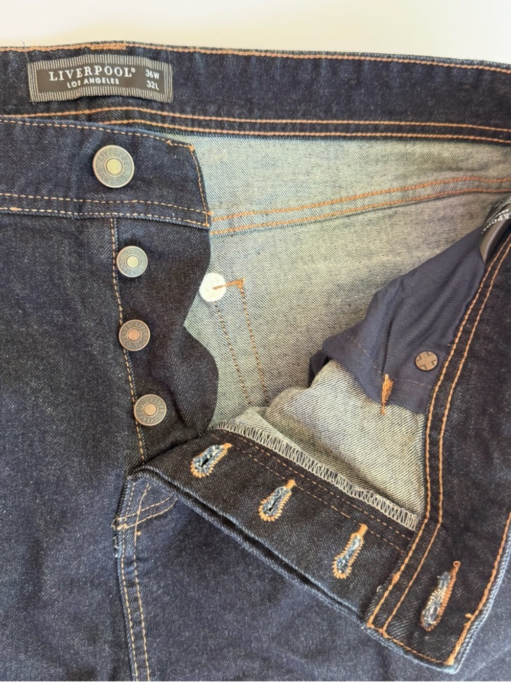 Men’s Liverpool Los Angeles Denim Jeans
Button Fly Size 36x32 - Picture 5 of 11